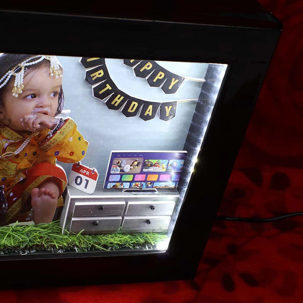 3D Miniature Photo Frame | Happy Birthday