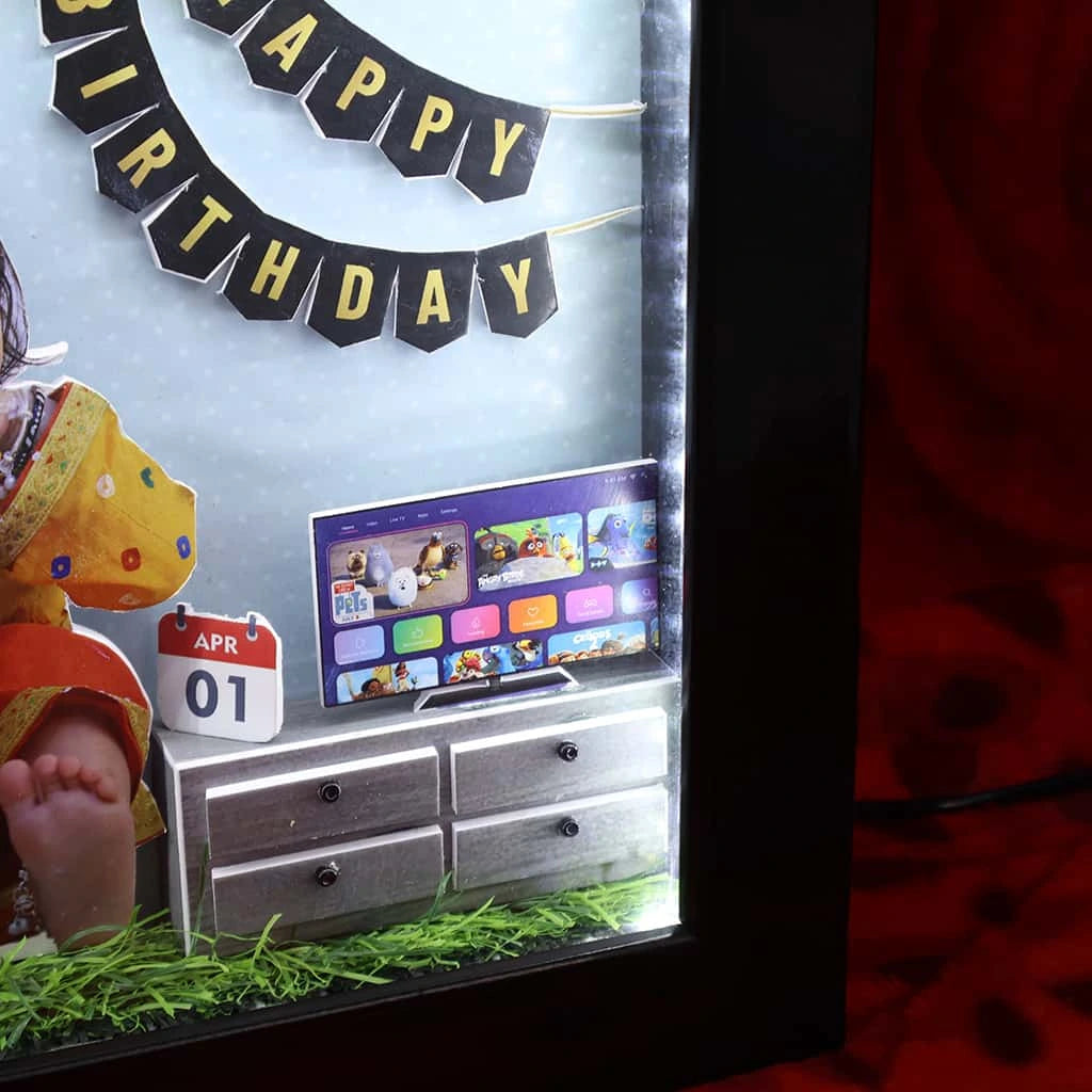 3D Miniature Photo Frame | Happy Birthday