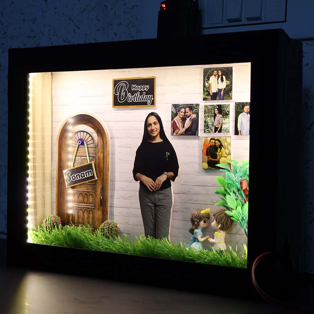Personalised 3D Miniature Frame for Happy Birthday