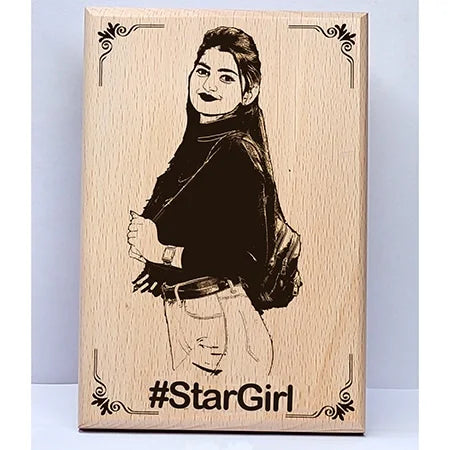 “Birthday” Laser Engraved Wooden Frame