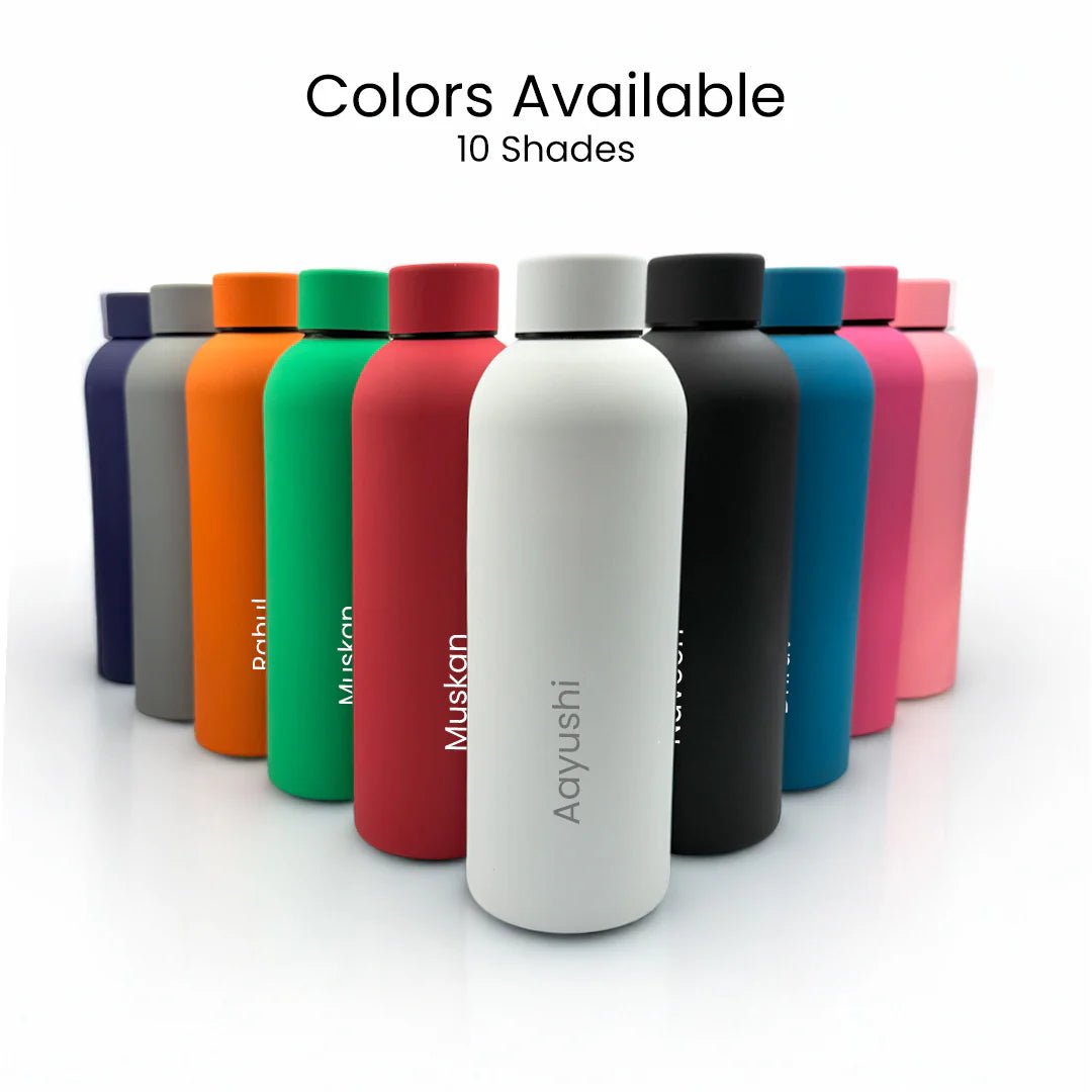 Custom Matte finish Stainless Steel Water Bottle – 500ml