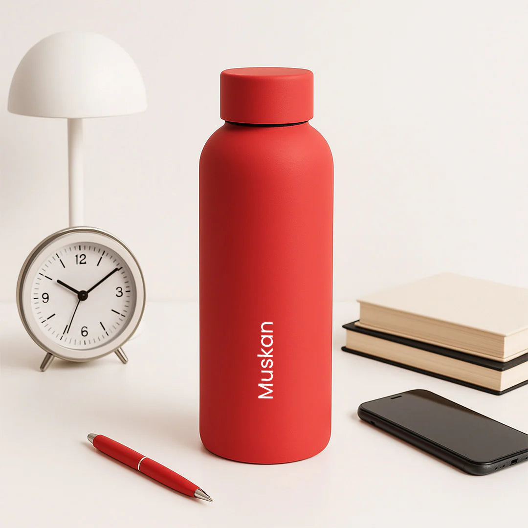 Custom Matte finish Stainless Steel Water Bottle – 500ml