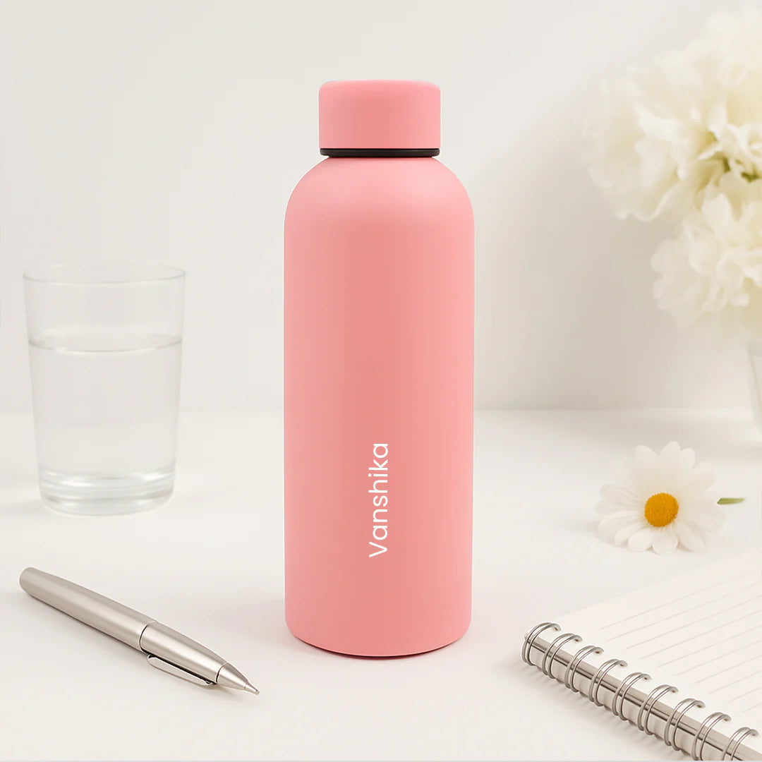 Custom Matte finish Stainless Steel Water Bottle – 500ml