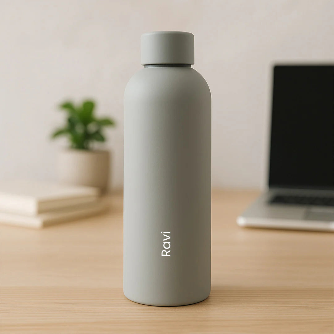Custom Matte finish Stainless Steel Water Bottle – 500ml