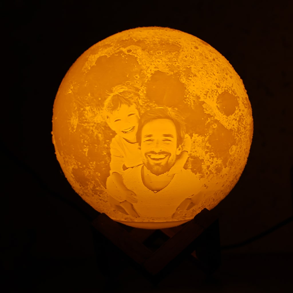 Father's Day special  Personalized photo moon lamp