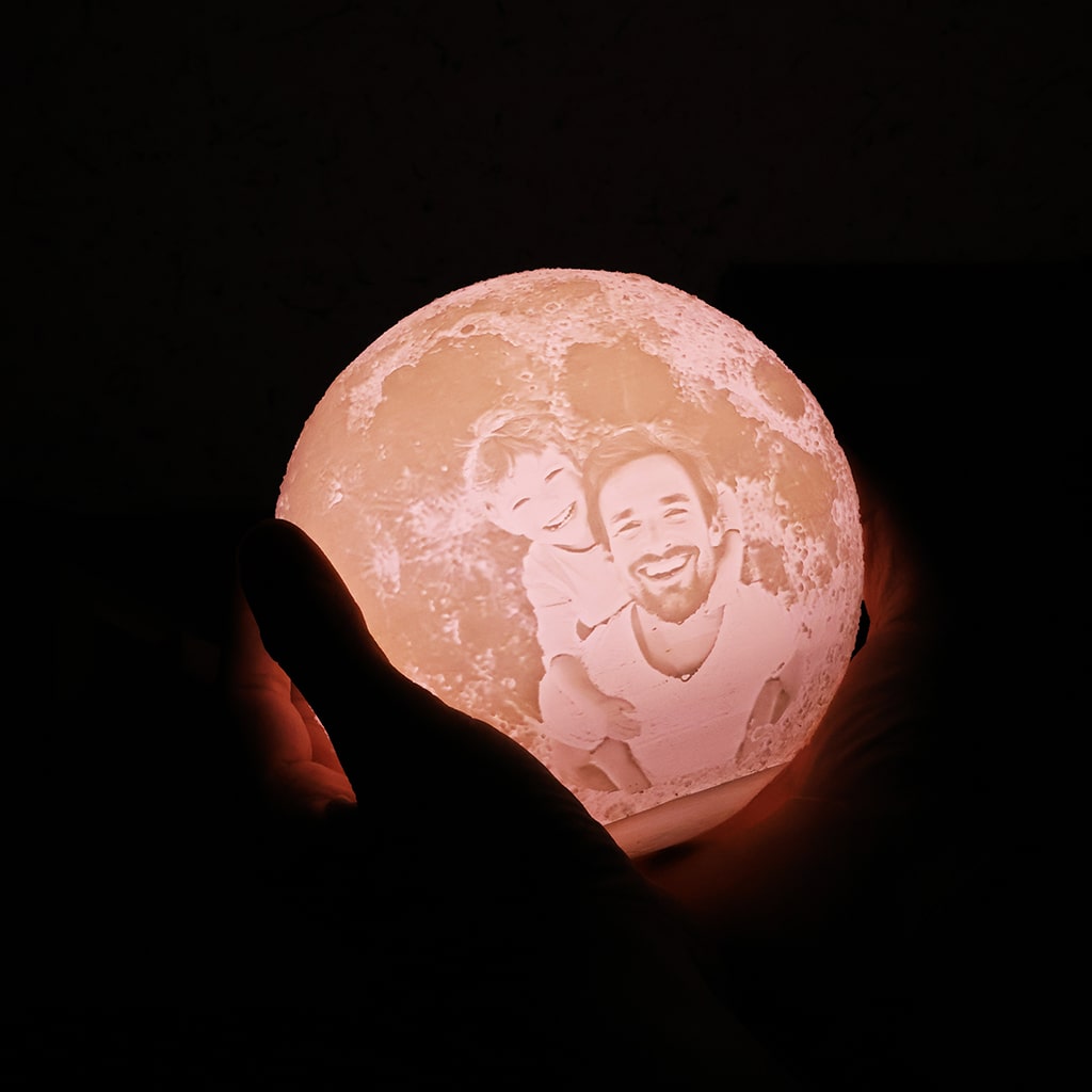 Father's Day special  Personalized photo moon lamp
