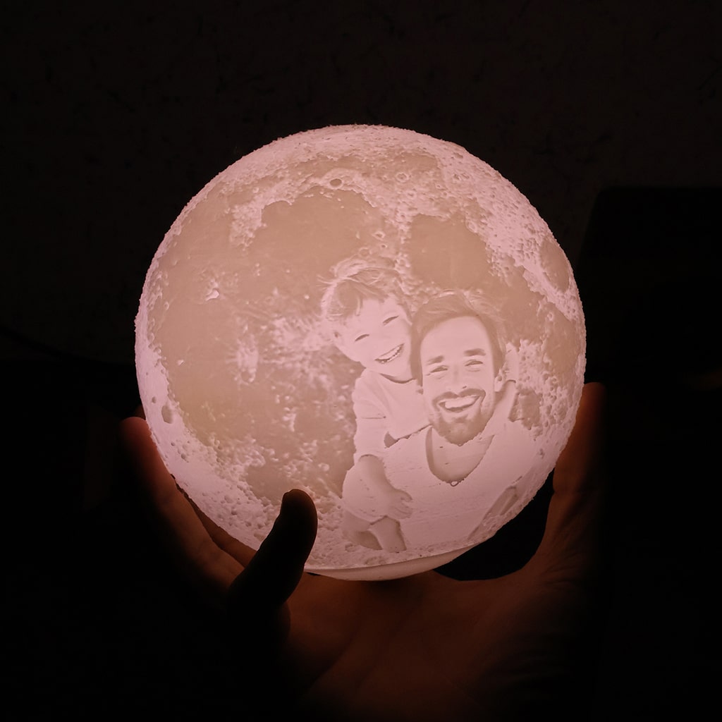 Father's Day special  Personalized photo moon lamp