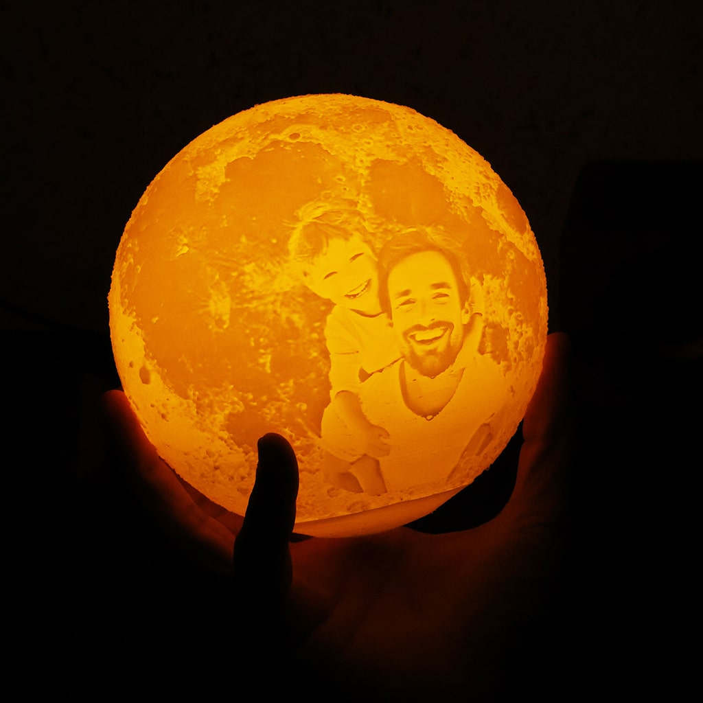 Father's Day special  Personalized photo moon lamp