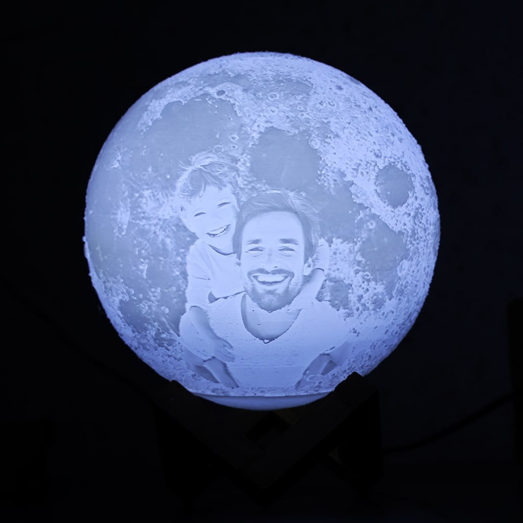 Father's Day special  Personalized photo moon lamp