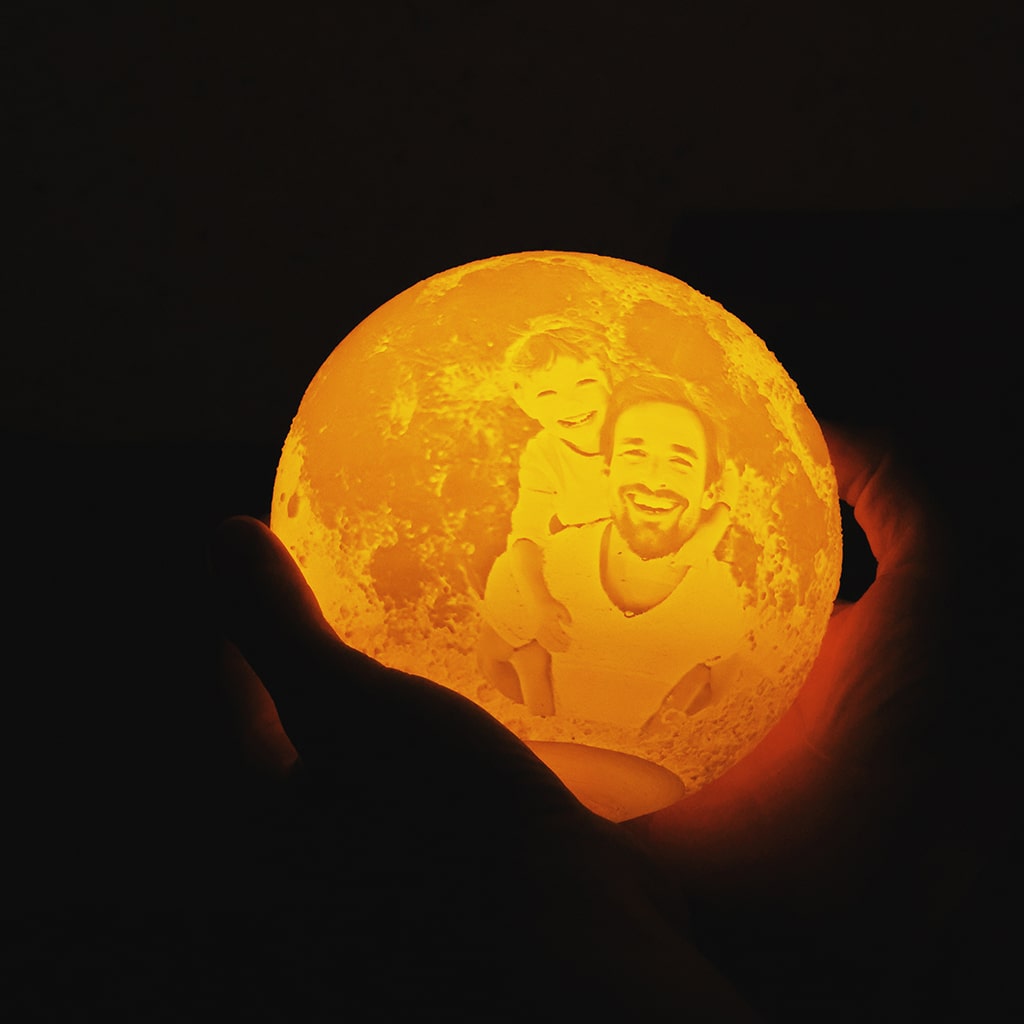Father's Day special  Personalized photo moon lamp