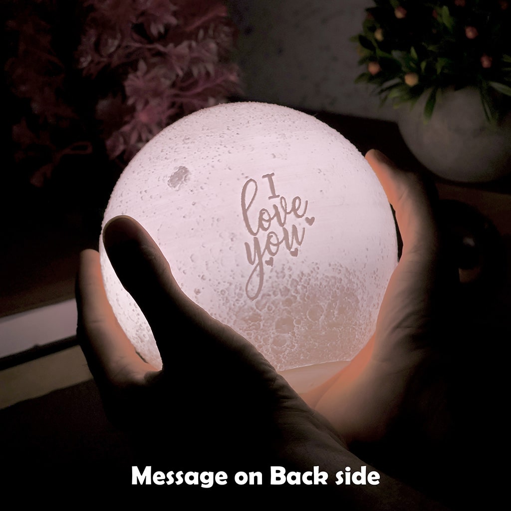 3D Printed Personalized Photo Moon Led Lamp