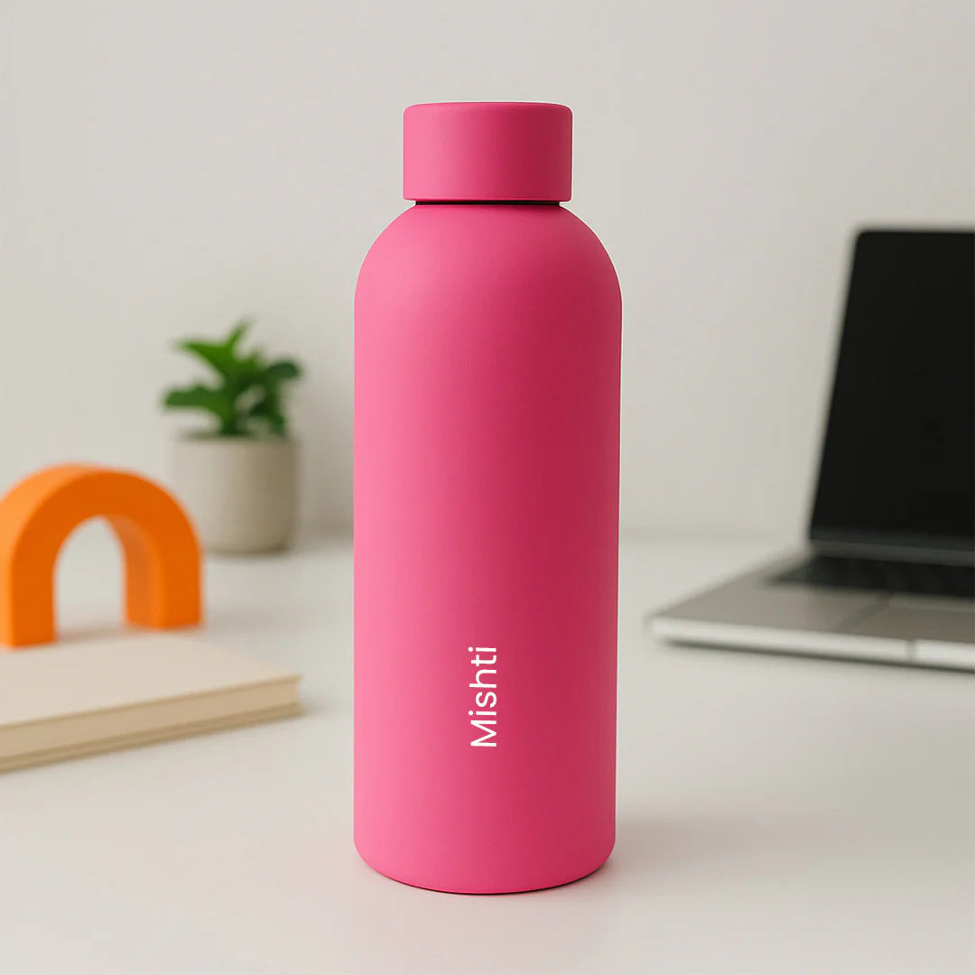 Custom Matte finish Stainless Steel Water Bottle – 500ml