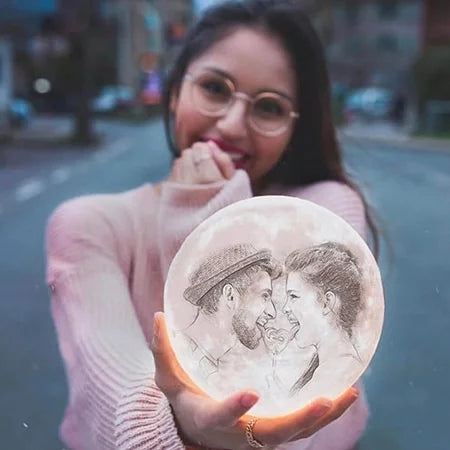Personalised Photo Moon Lamp