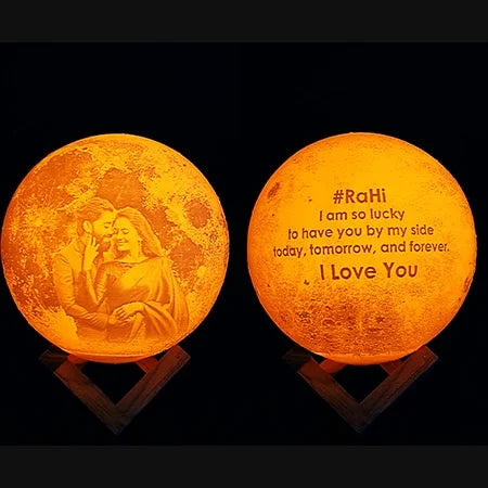 Personalised Photo Moon Lamp