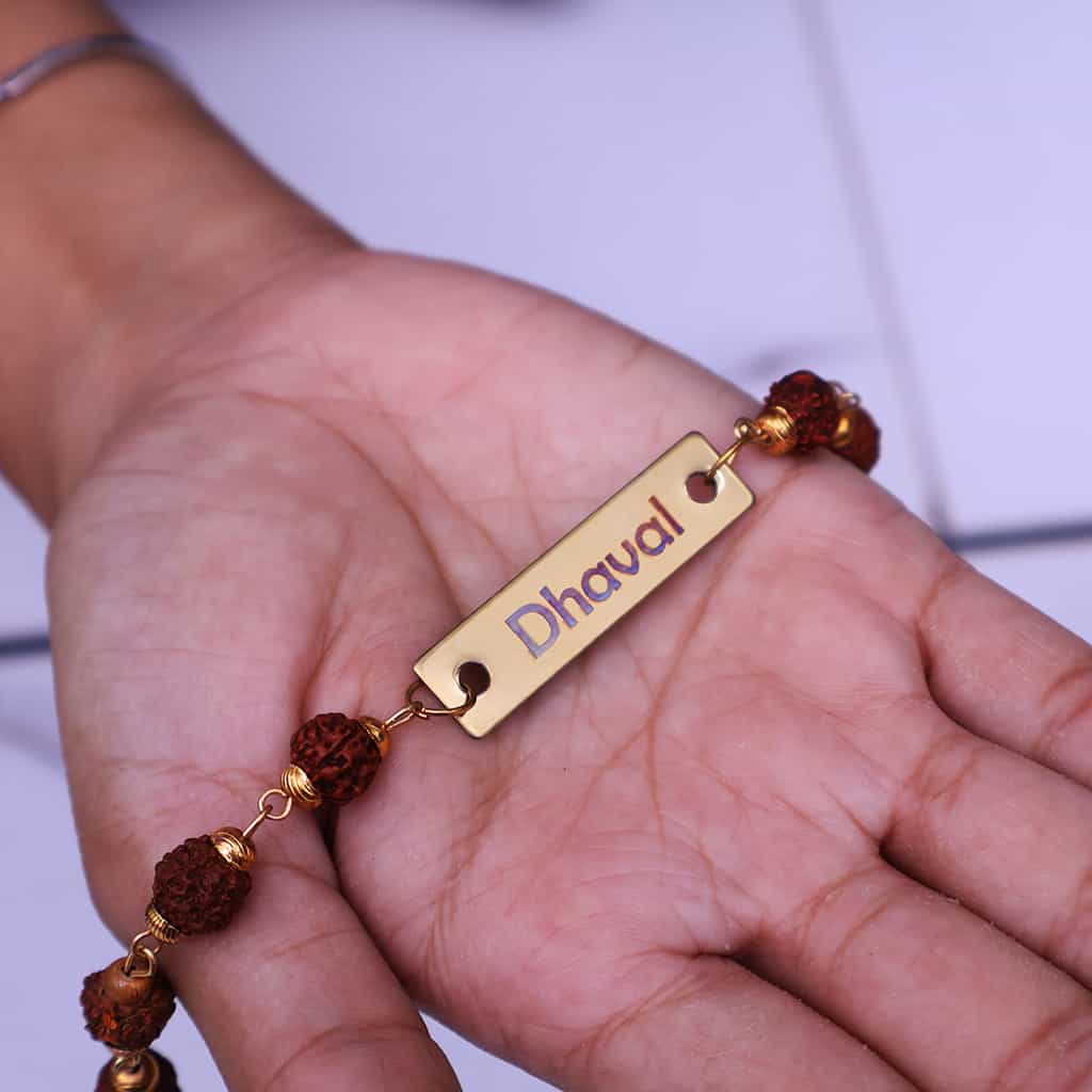 RakshaBandhan Gift Combo with Heart Shape Wooden Frame and Rakhi