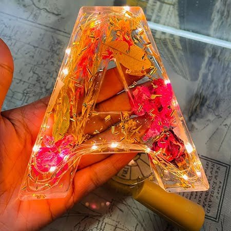Resin Alphabet with LED