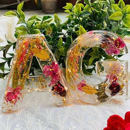 Resin Alphabet with LED