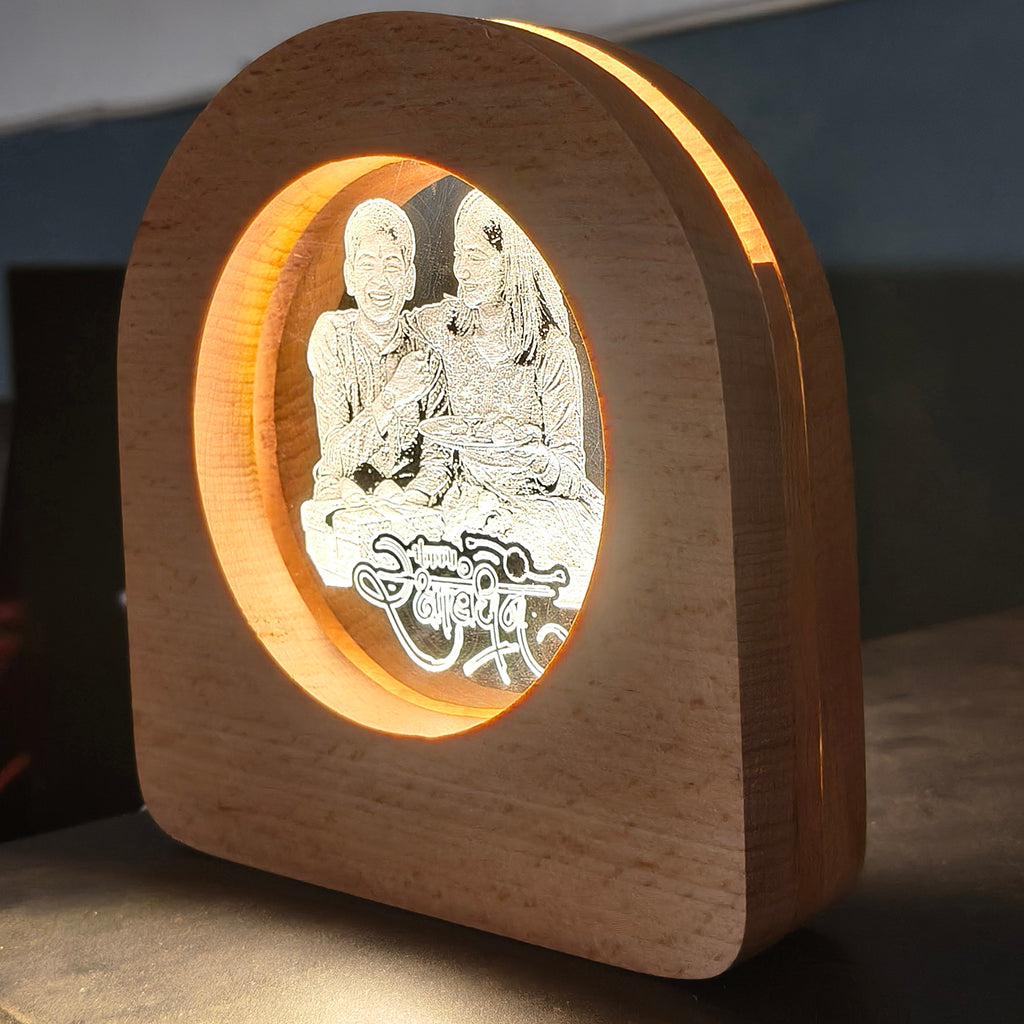 LED Acrylic Night Lamp, Unique Rakhi Gift
