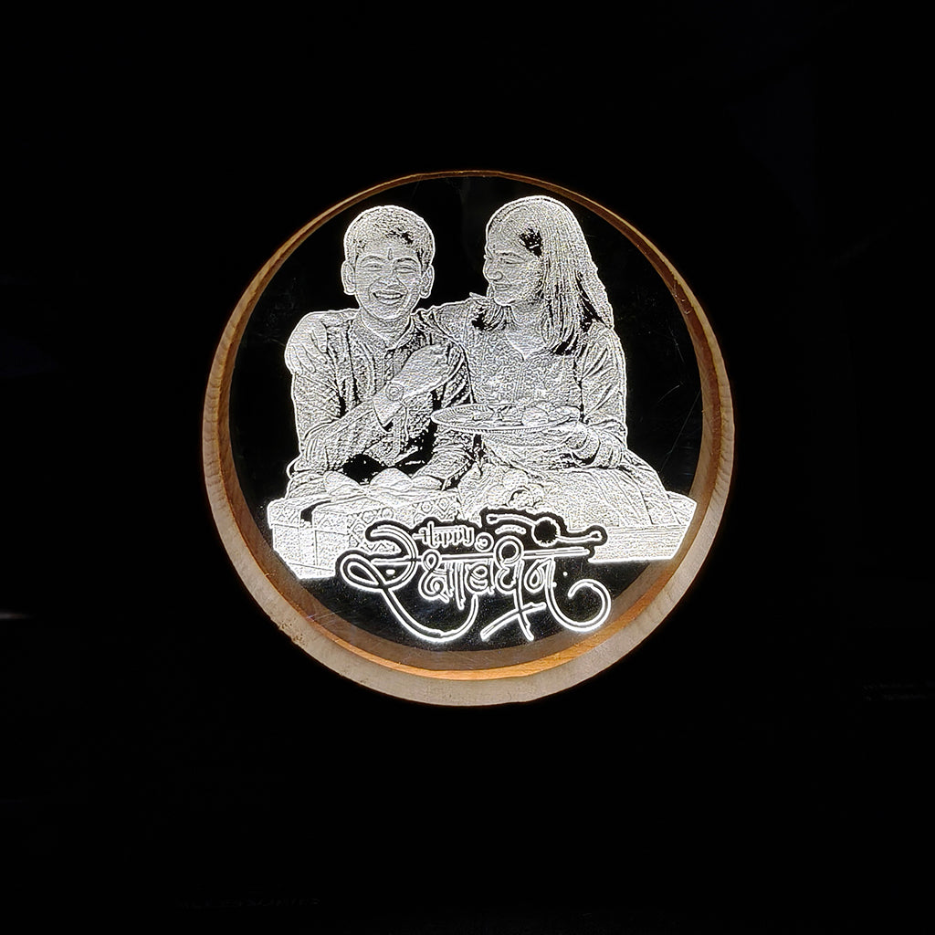 LED Acrylic Night Lamp, Unique Rakhi Gift