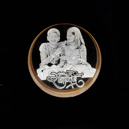 LED Acrylic Night Lamp, Unique Rakhi Gift