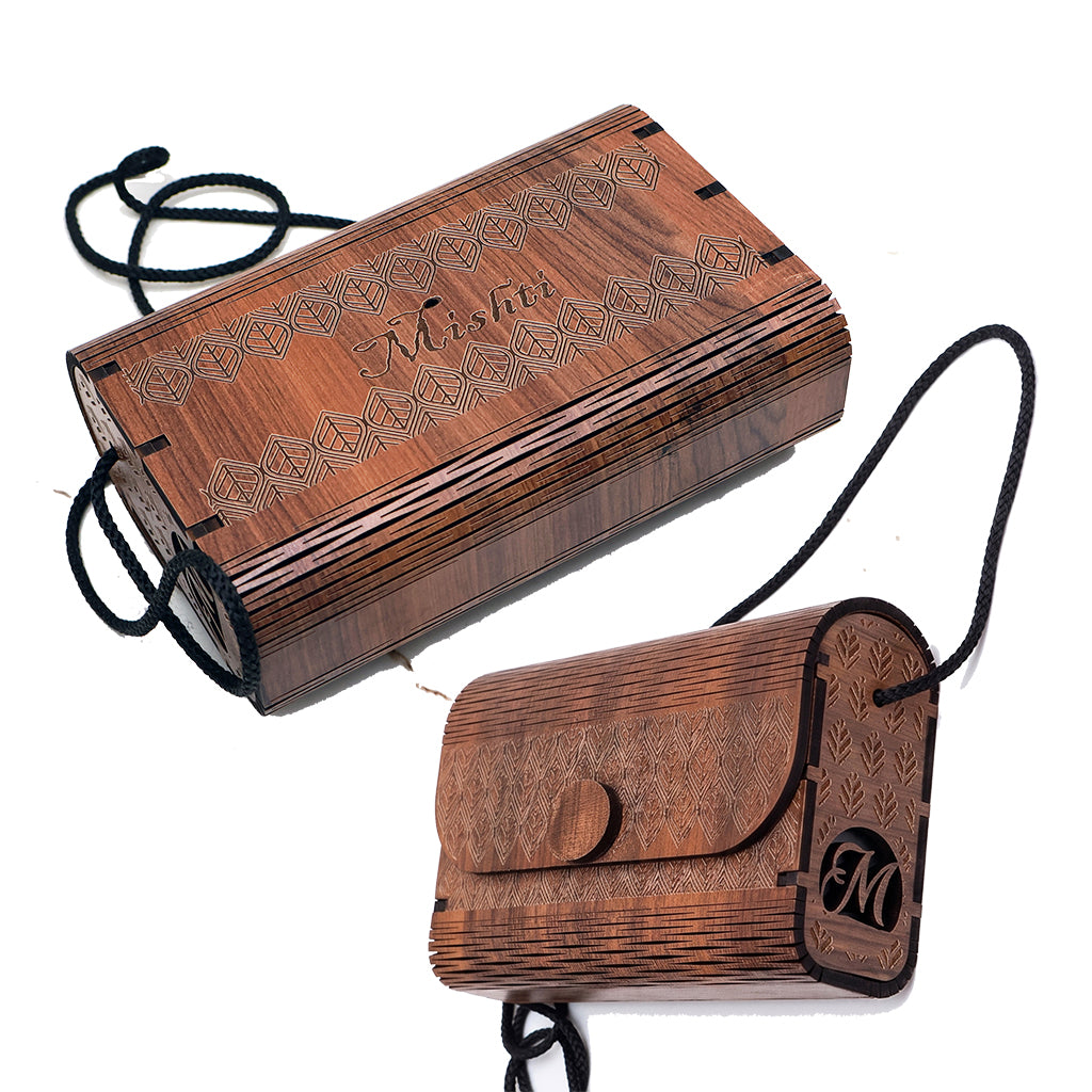 MDF Wooden Customized Purse for Women on this RakshaBandhan
