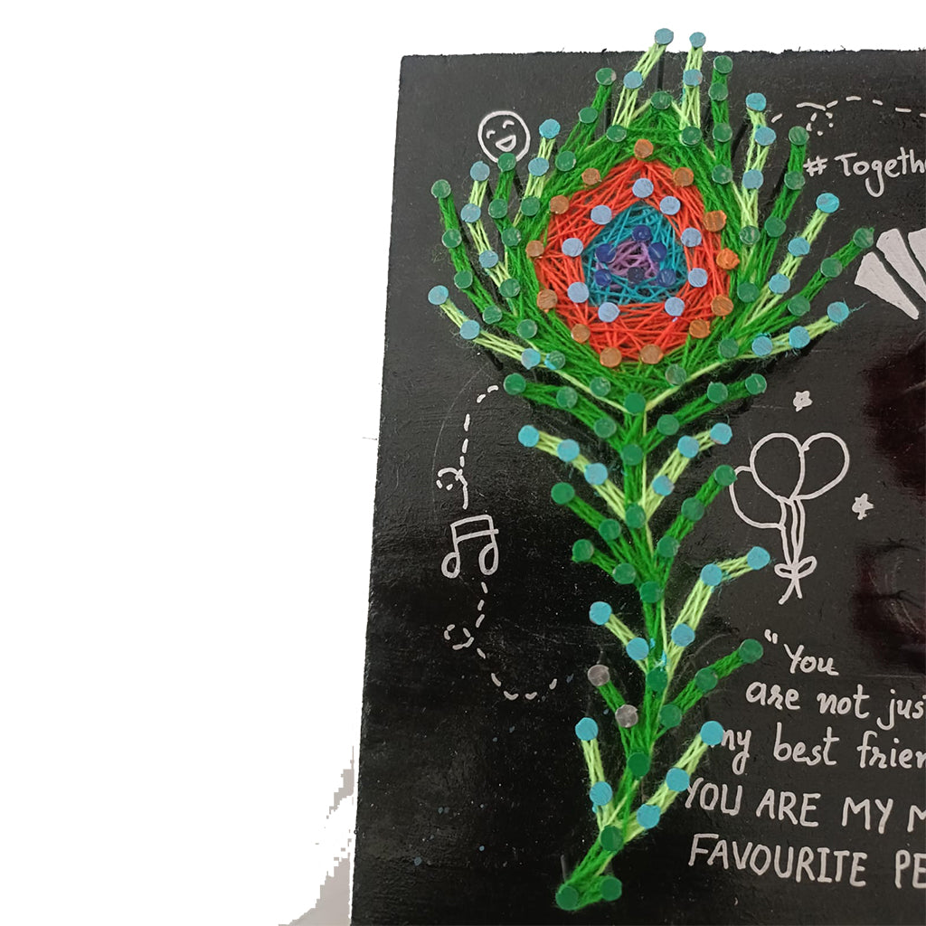 String Art Name Board for Happy Birthday