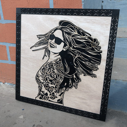 Personalized 3D Laser Cut Wooden Portrait