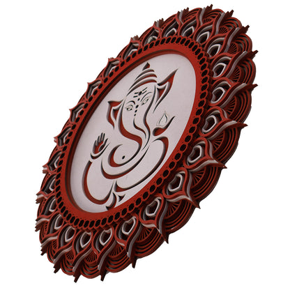 Multi-Layered Mandala with God Ganesha