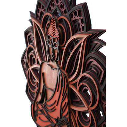 Multi-Layered Mandala with God Budhdh