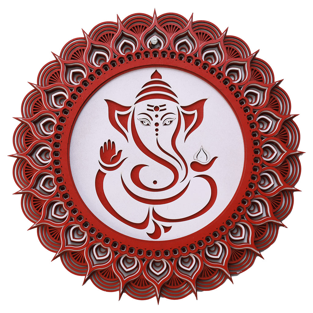 Multi-Layered Mandala with God Ganesha