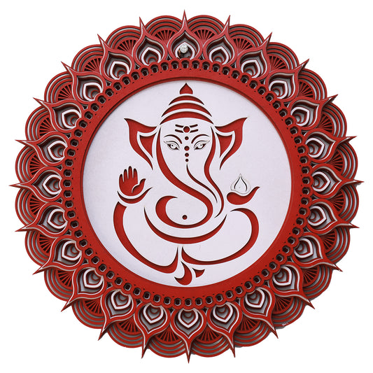 Multi-Layered Mandala with God Ganesha
